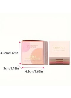QiBest 3 IN 1 Face Makeup Compact, Contour Blush Highlighter Palette, Versatile, Colors To Create A Unique Makeup Look Contain Plant Squalane  - Image 5