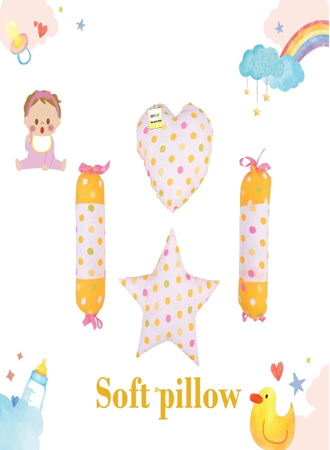 Kwitchy سرير أطفال كويتشي قابل للعكس للمواليد الجدد | طقم مفروشات | حامل | قطن | أطفال رضع | جميع المنتجات | هدية | أساسيات (0-6 أشهر) (مزيج أصفر) - Image 5