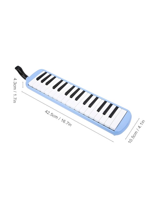 Melodica 32 Keys Mini Keyboard Piano Style Portable Wind Instrument with Mouthpiece , Extension Tube & Carry Case for Students Beginners Adults Kids - Image 3
