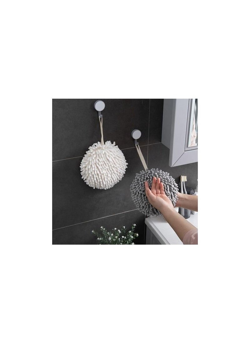 Spaceshoop - Hand Dry Towel Chenille Handball Towel Hanging Fast Drying Hand Towel with Soft Plush Microfibre Material Soft Feel Quick Dry Highly Absorbent - Image 1