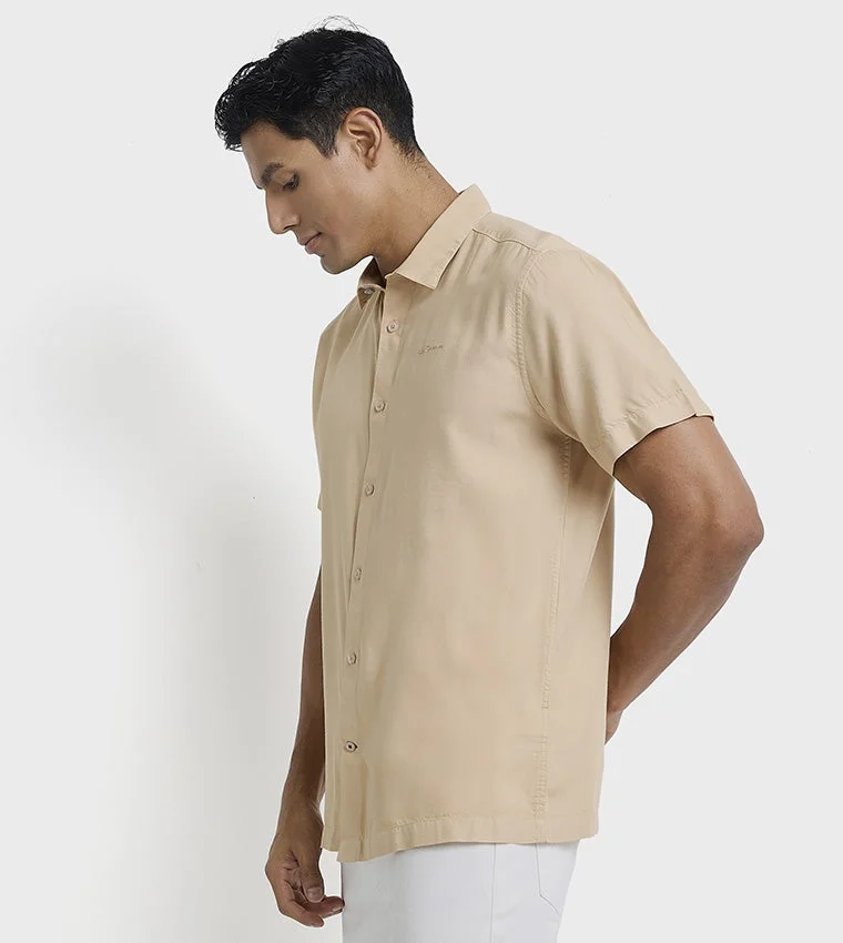 بين شيرمان Ben Sherman Men's Short Sleeve Solid Shirts