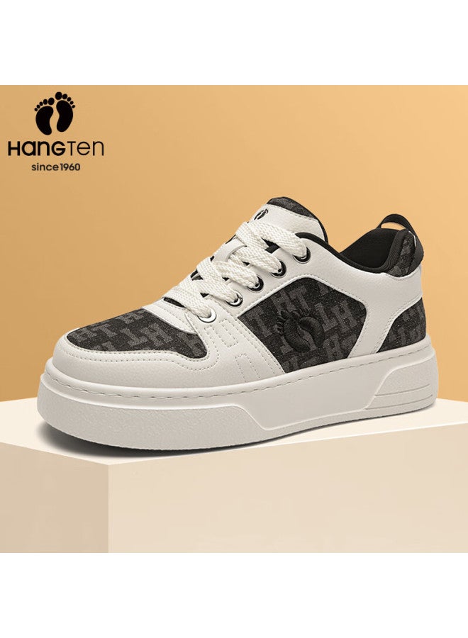 Hang Ten Men's Spring New Trendy Skate Shoes Fashion Sports Shoes Versatile Comfortable Casual College Style White Shoes For Men - Image 3