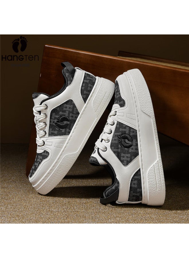 Hang Ten Men's Spring New Trendy Skate Shoes Fashion Sports Shoes Versatile Comfortable Casual College Style White Shoes For Men - Image 4