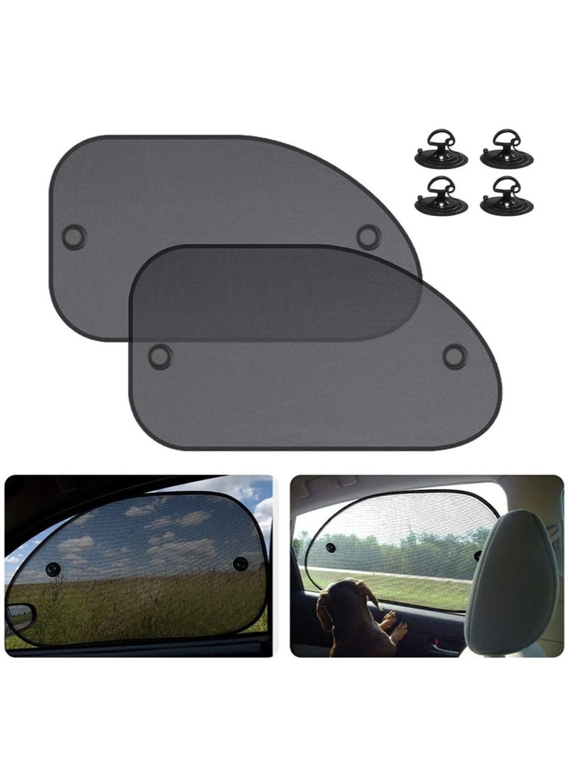 عبوتان من ستائر نافذة السيارة العالمية الملتصقة لنوافذ السيارة وحماية من وهج الشمس والأشعة فوق البنفسجية لطفلك وطفلك الرضيع والنوافذ الجانبية للسيارة تحجب أكثر من 98٪ من الأشعة فوق البنفسجية الضارة - Image 2