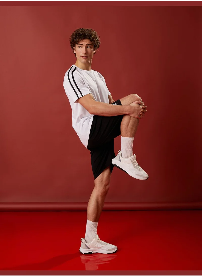 كوتون Sport T-Shirt Crew Neck Short Sleeve
