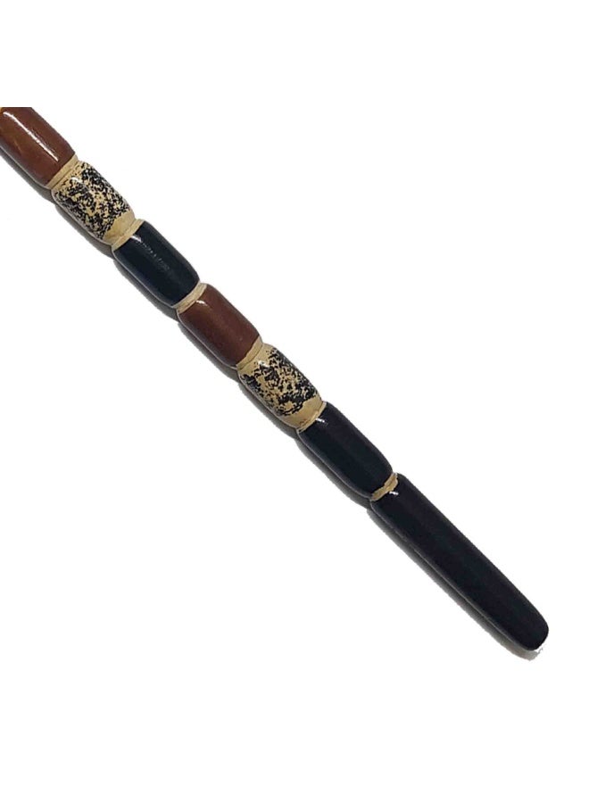 A walking stick made of Aswan beech wood, for men, black and brown. - Image 4