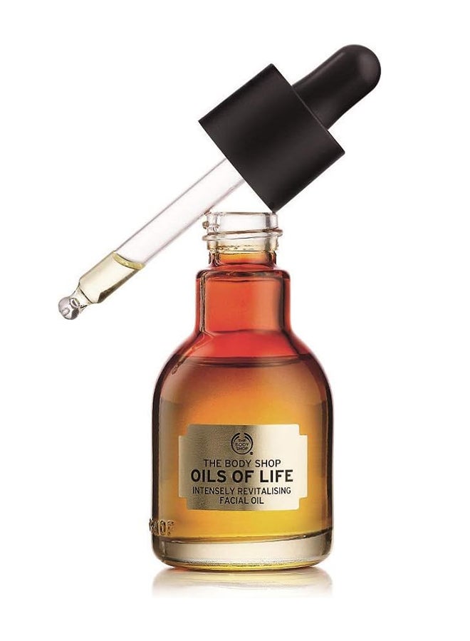 THE BODY SHOP Oils of Life Intensely Revitalising Facial Oil for Dry Skin – Lightweight Moisturiser with Black Cumin, Camellia & Rosehip Seed Oils, Hydrates, Soothes & Revives Radiance, 99% Natural Ingredients, Suitable for Sensitive Skin - Image 1