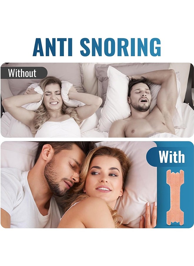 2 Boxes Anti Snore Nasal Strips, Nose Strips for Breathing Relieve Nasal Congestion, Extra Strength Anti Snoring Solution