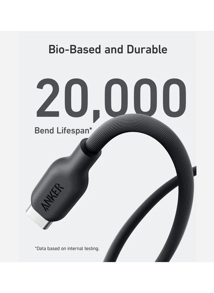 Ankey Anker 542 USB-C to Lightning Cable (Bio-Based) (0.9m/3ft) -Black - Image 2