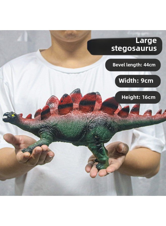 Giant Soft Silicone Dinosaur Toy Direct From Manufacturer Super Size Fossil Model Riding Dragon Supply For Motorcyc-Color:D50 Stegosaurus-Specifications:Dinosaur Sounds - Image 1