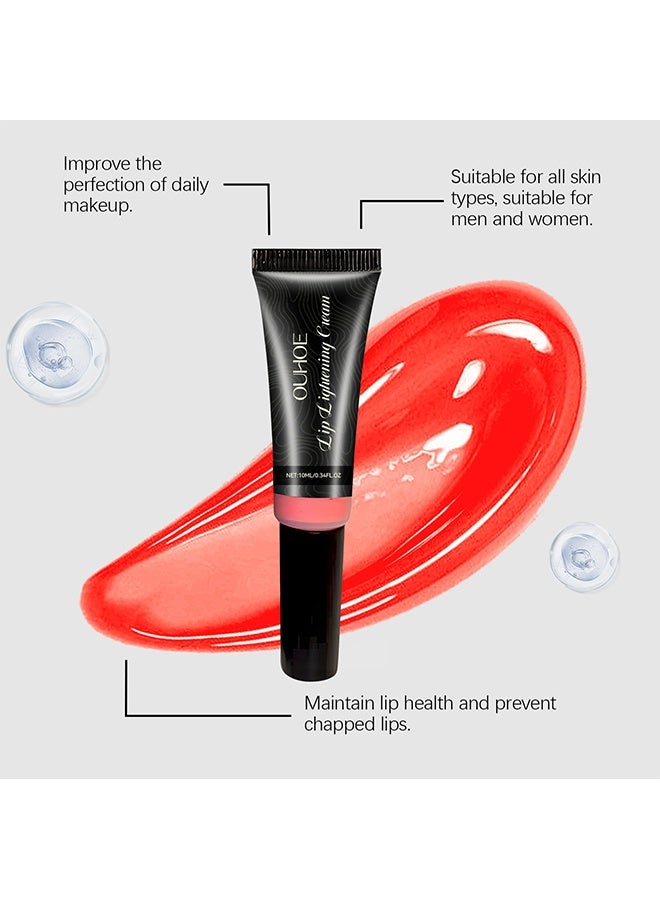 OUHOE Lip Lightening Cream - for Dark Lips Lip Brightener, Help fade lip discoloration with Alpha Arbutin & Licorice Extract | Scented 10ml - Image 3