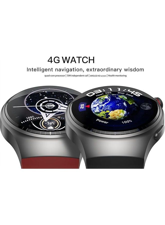 General 4G Android Smartwatch with GPS, 2GB RAM, 16GB ROM, 1.43-inch AMOLED Touchscreen Activity Tracker with WiFi/SIM Heart Rate  - Image 3
