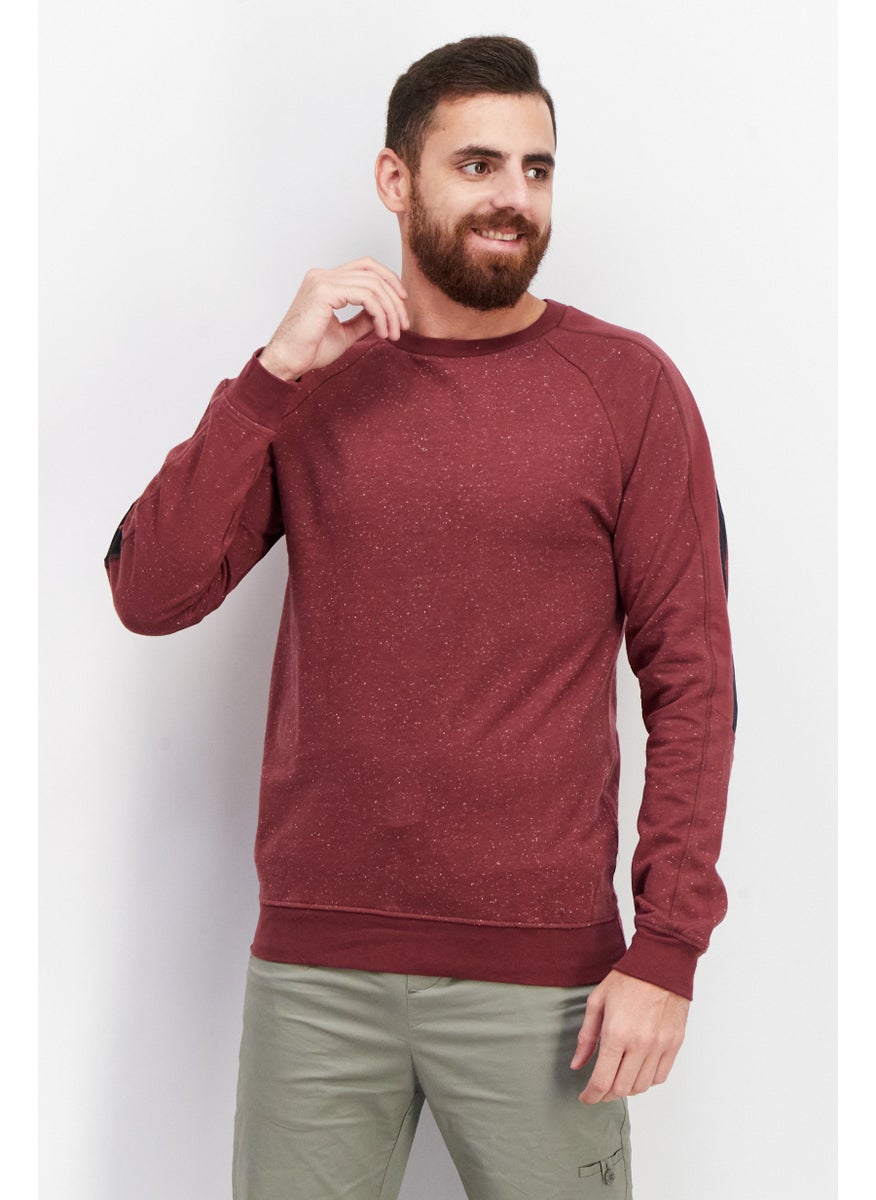 Men Crew Neck Ranger Long Sleeves Sweatshirt, Burgundy - pzsku/ZA6C2ABF853FAC2BD4DA1Z/45/_/1737642690/9eb8106c-5747-4428-8b40-6de29a37763b