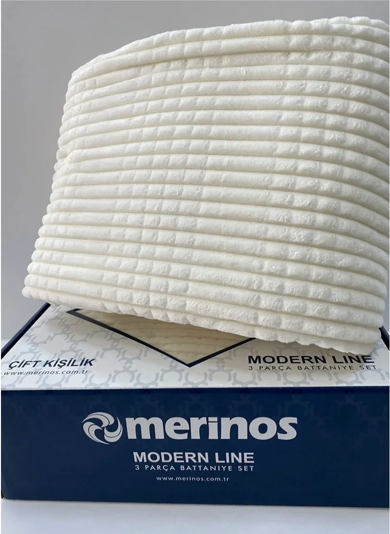 MERINOS Modern Line 3 Piece Blanket Set