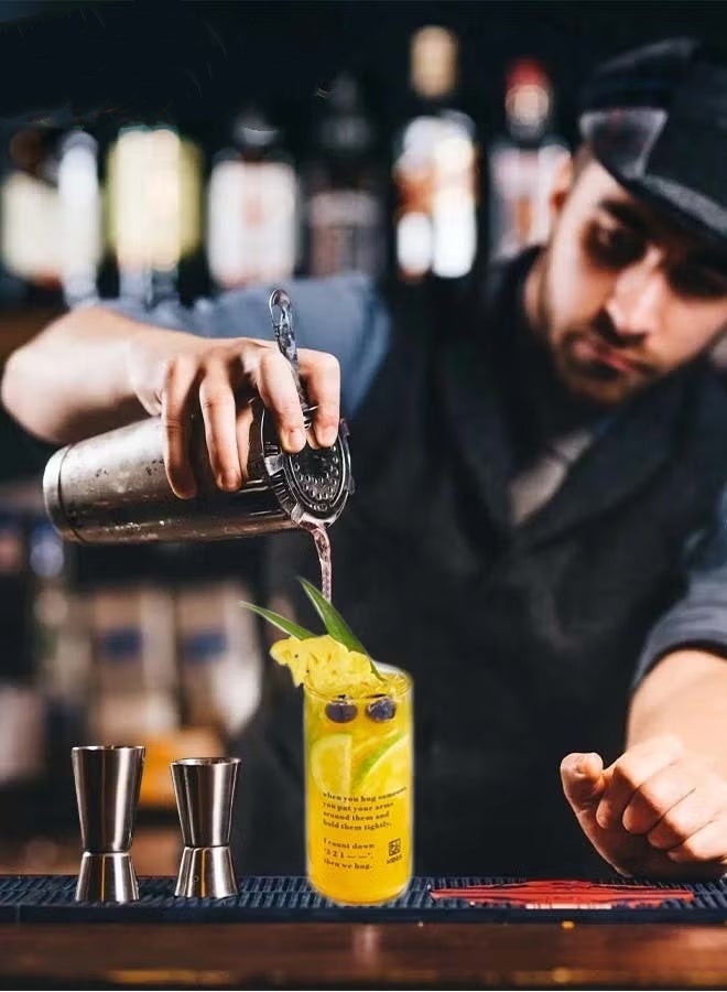 سوفام 25 مجموعة من محلات كوكتيل، ومجموعة أدوات لساقي من الفولاذ غير القابل للصدأ، مع دعامات أككسيكي، تُستخدم في الحانات المهنية أو الحانات المنزلية، تحتوي على 4 قطع من حجر الويسكي. - Image 2