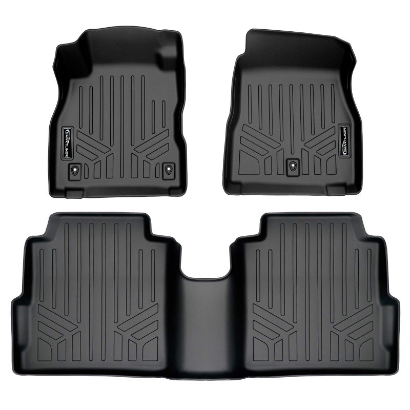 MAX LINER Custom Fit Floor Mats 2 Row Liner Set Black for 2018-2023 Nissan Kicks