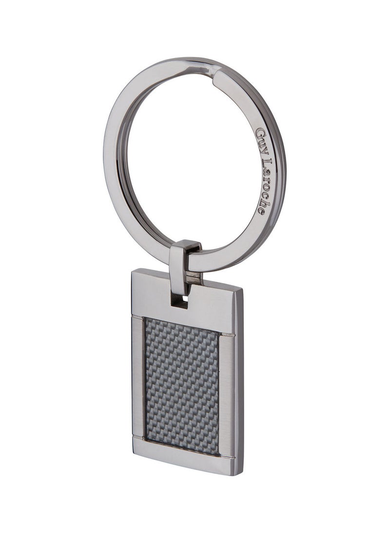 Guy Laroche Guy Laroche Stainless Steel Key Holder For Men, Silver, 4TW420AV