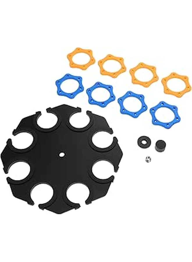 Octagonal Microphone Stand Tray With Clamp And Shock Mount For Desk Stage Storage - Image 1