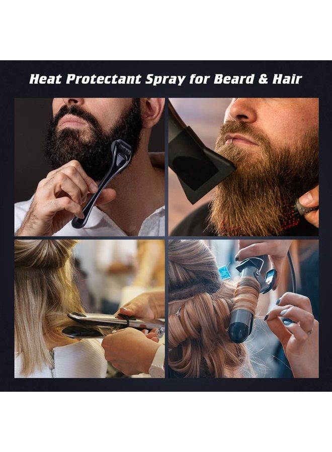 VIKICON رذاذ حماية الشعر واللحية من الحرارة - مزيج رذاذ اللحية يمنع التلف والتكسر للشعر واللحية - Image 2