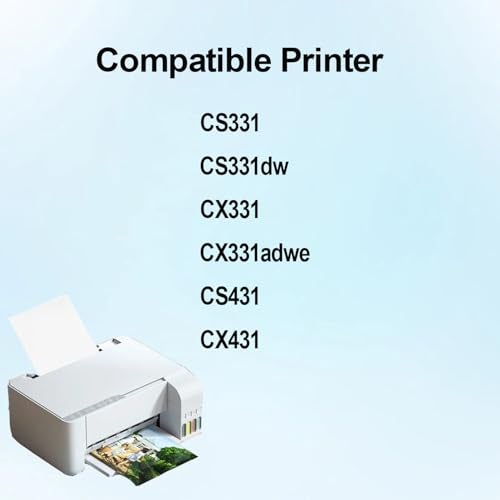 ASANSH 20N10K0 20N10C0 20N10M0 20N10Y0 Toner Cartridge Use for CS331 CS331dw CX331 CX331adwe CS431 CX431 Printers 4Pack - Image 3