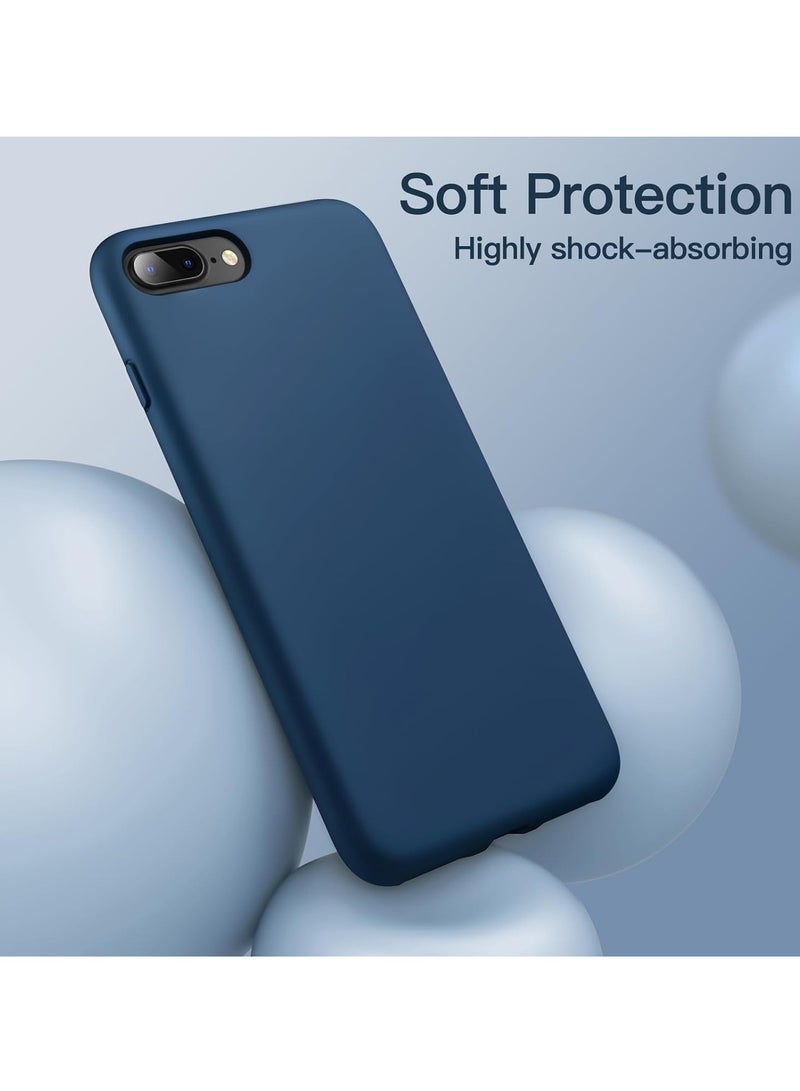 DUSALA iPhone 7 Plus Case, iPhone 8 Plus Case,  Liquid Silicone Phone Case for iPhone 7 Plus / 8 Plus 5.5 Inch, Colorful Silky-Soft Protective Cover (Blue) - Image 4