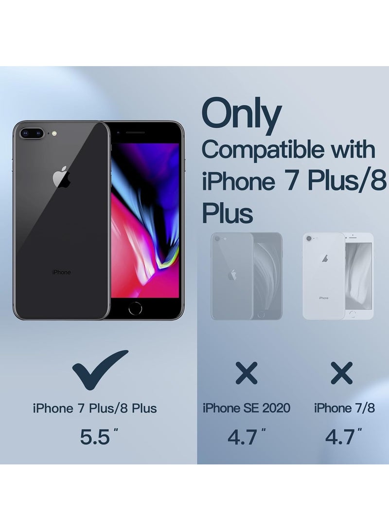 DUSALA iPhone 7 Plus Case, iPhone 8 Plus Case,  Liquid Silicone Phone Case for iPhone 7 Plus / 8 Plus 5.5 Inch, Colorful Silky-Soft Protective Cover (Blue) - Image 2