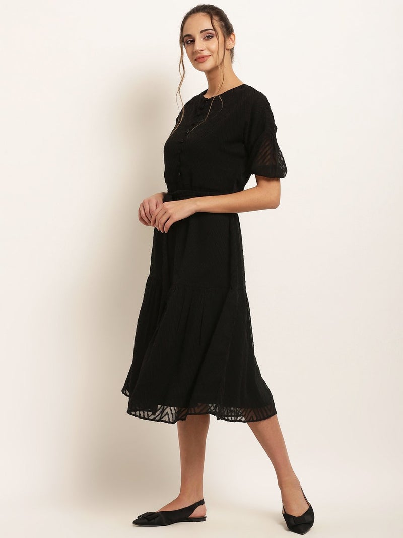 RARE Women's Dress (EP31080-M, Black, Medium) - Image 4