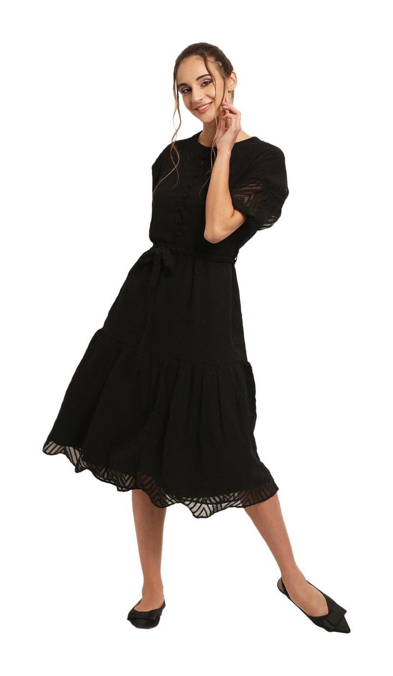 RARE Women's Dress (EP31080-M, Black, Medium) - Image 1