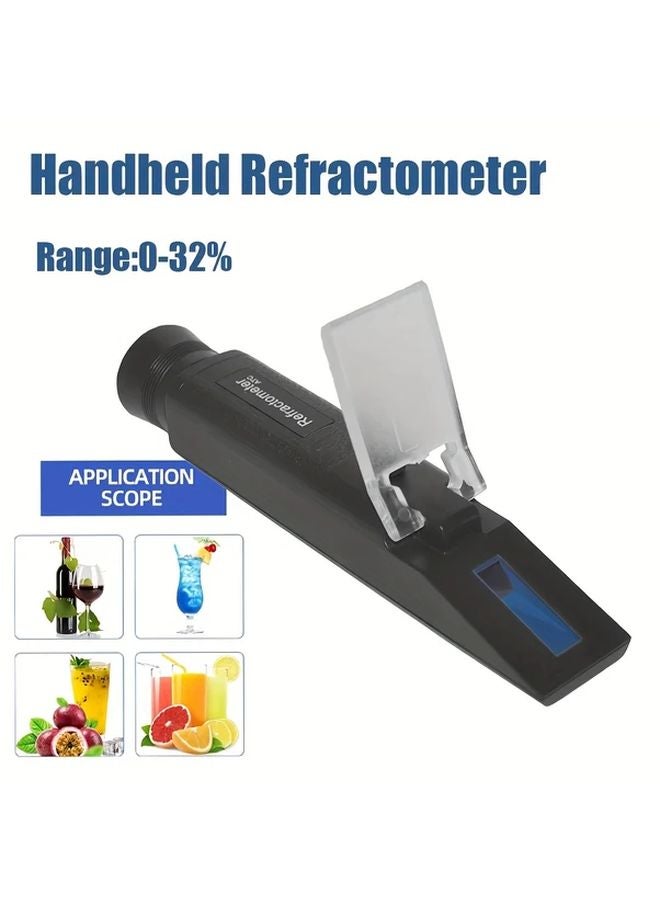 Brix Refractometer 0 32 Percent ATC Sugar Concentration Tester For Honey Jam Juice - Image 1