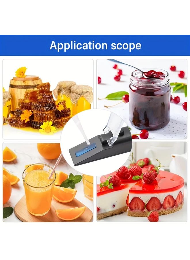 Brix Refractometer 0 32 Percent ATC Sugar Concentration Tester For Honey Jam Juice - Image 4