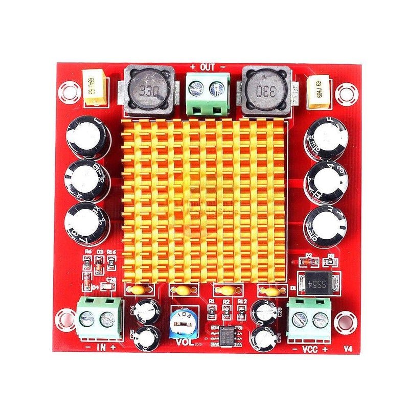 لوحة طاقة صوتية رقمية TPA3116DA أحادية القناة 150 واط، تيار مستمر 12 فولت 24 فولت، منفذ XH M544 - Image 2
