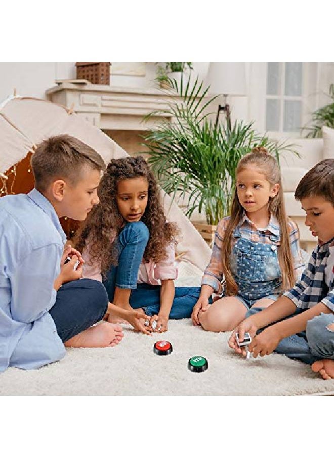 Gejoy - 2 Packs Sound Button Yes No Button With Sound And Light Talking Button Funny Party Quiz Contest Answer Button Props Game Show Buzzers For Adults Teens Boys Girls - Image 1