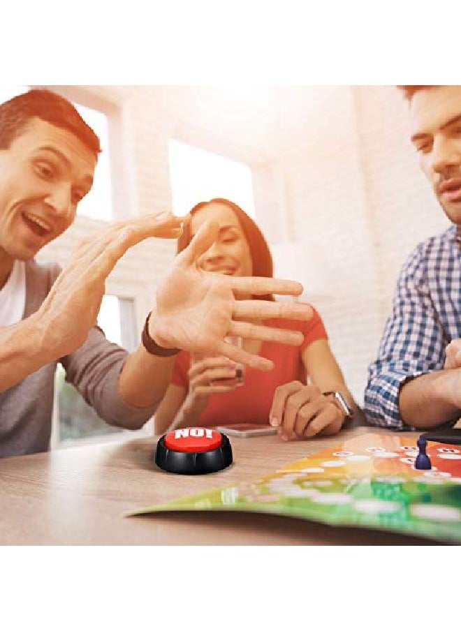 Gejoy - 2 Packs Sound Button Yes No Button With Sound And Light Talking Button Funny Party Quiz Contest Answer Button Props Game Show Buzzers For Adults Teens Boys Girls - Image 1