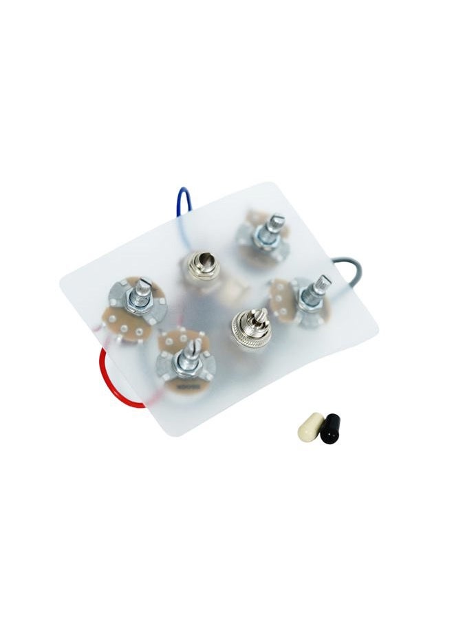 Guyker 1 Set LP Electric Guitar Pickup Wiring Harness Compatible with EPI SG LP Dot (1 Toggle Switch + 4 Pots + Jack) - Image 2