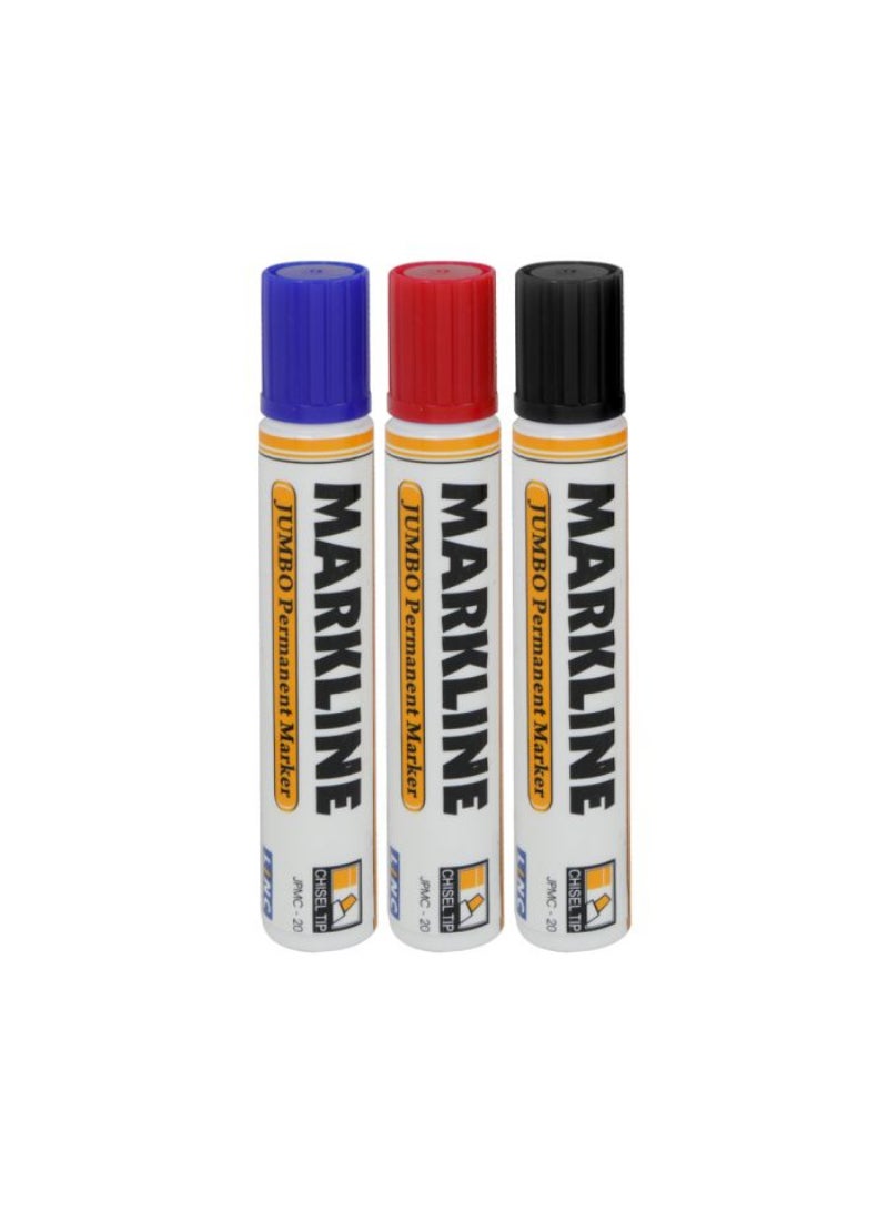 Markline Permanent Markers, 12Pc