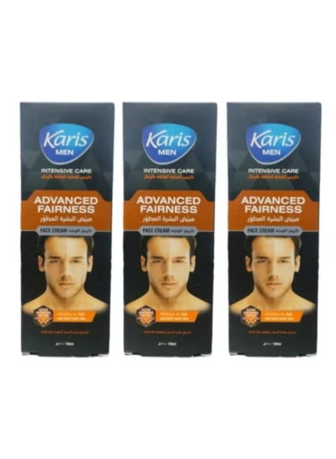 KARIS 3pcs Karis  Men Intensive Care Advanced Fairness Face Cream 100 Ml - Image 1