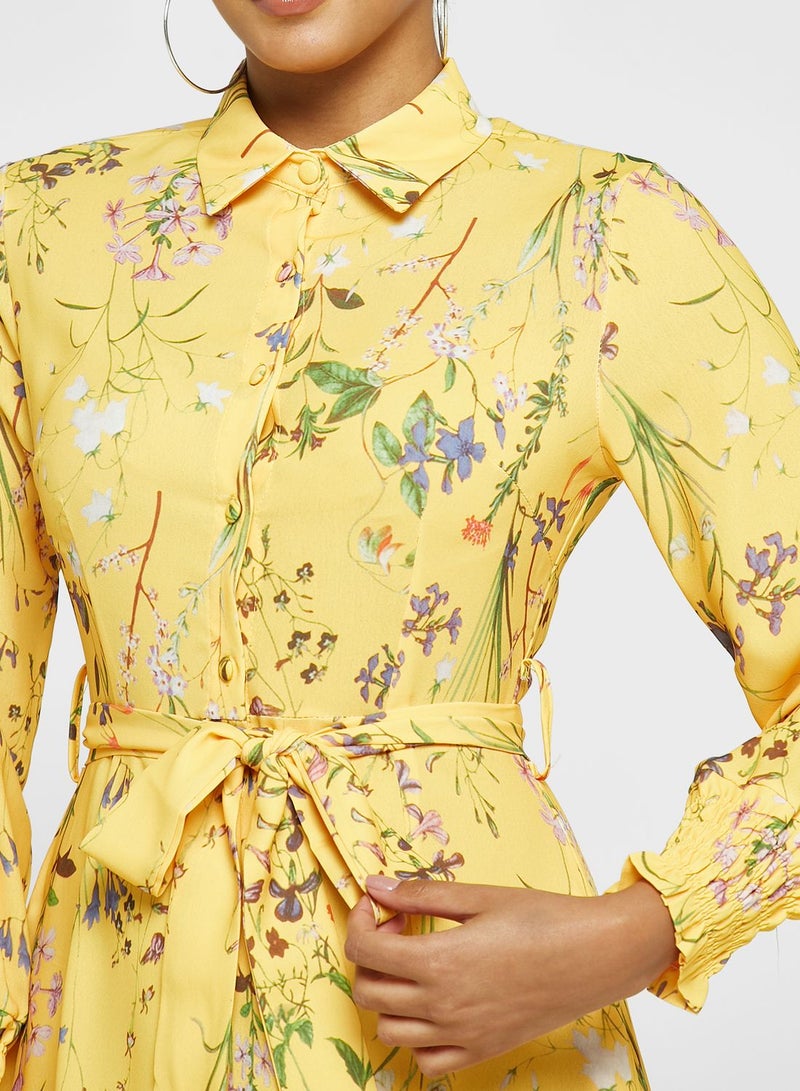 خزانة فستان بطبعات ورود - Image 3