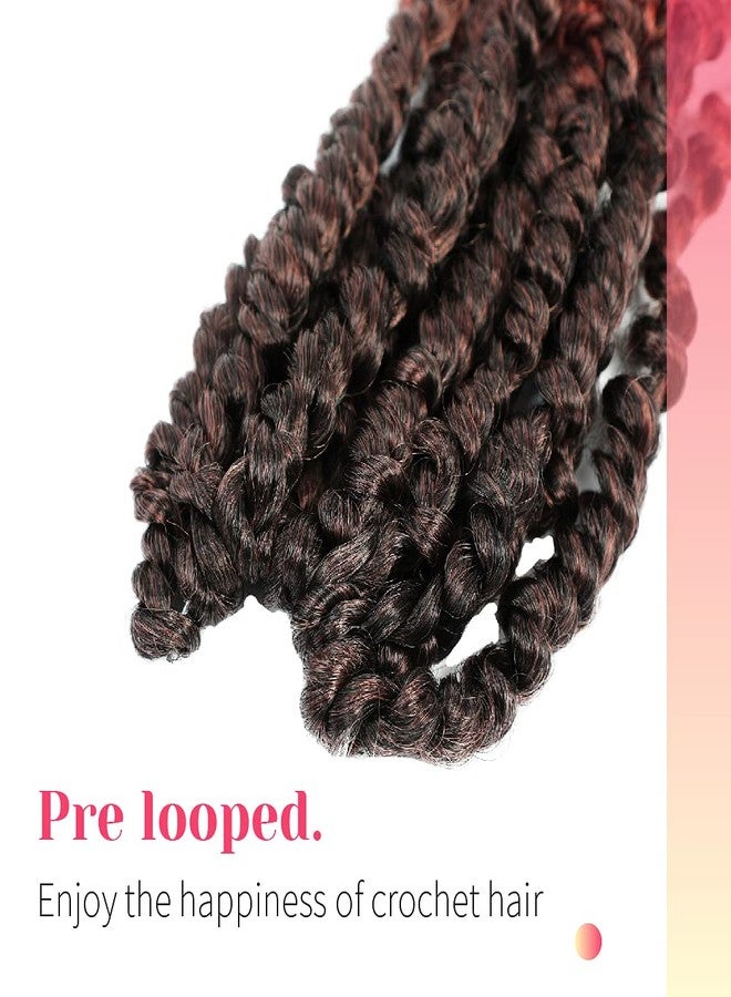 BOHOBABE Pre-twisted Passion Twist Crochet Hair 8 Inch Short Pre-looped Crochet Passion Twist Braiding Hair 8 Packs (T350) - Image 5