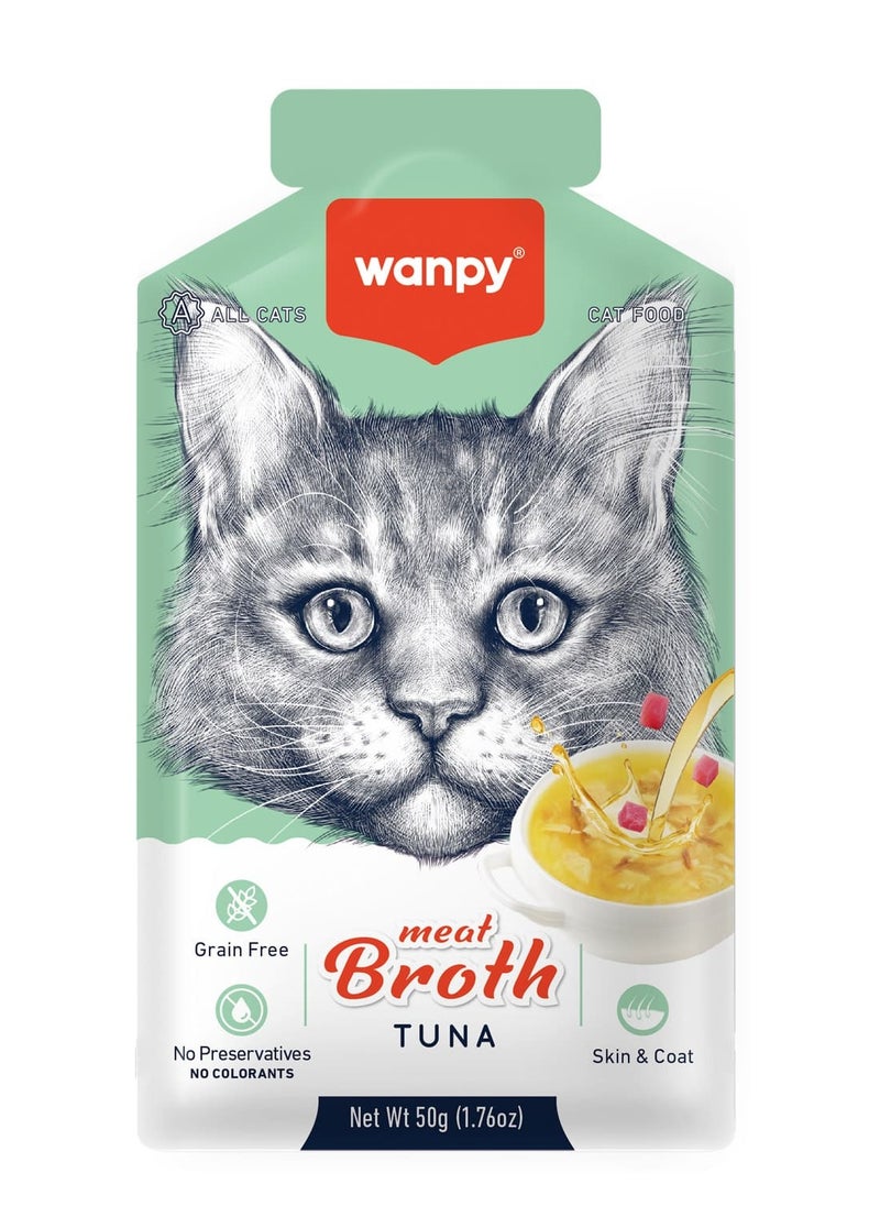 Wanpy Wanpy Meat Broth Tuna for Cats (50gm) x 12pcs 
