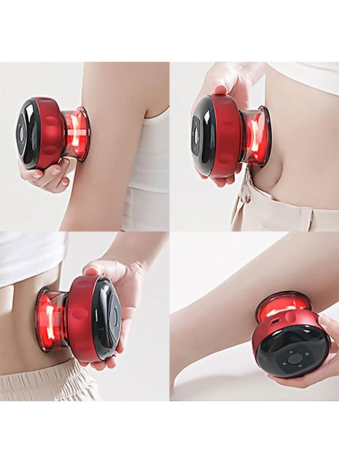 Gecomo Electric Cupping Therapy Massager, Rechargeable Gua Sha Cupping Therapy Machine, Gua Sha Massage Tool with12 Level Temperature and Suction (Blue) - Image 3