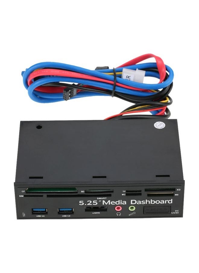 NIBEMINENT Multi-Function SATA Smart Media Dashboard Black  - Image 1