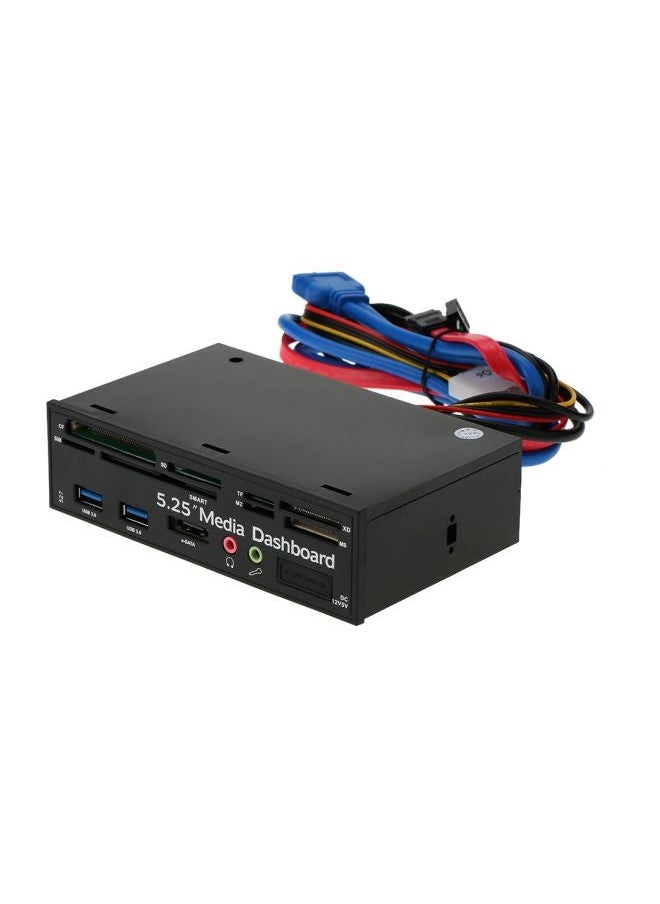 NIBEMINENT Multi-Function SATA Smart Media Dashboard Black  - Image 3