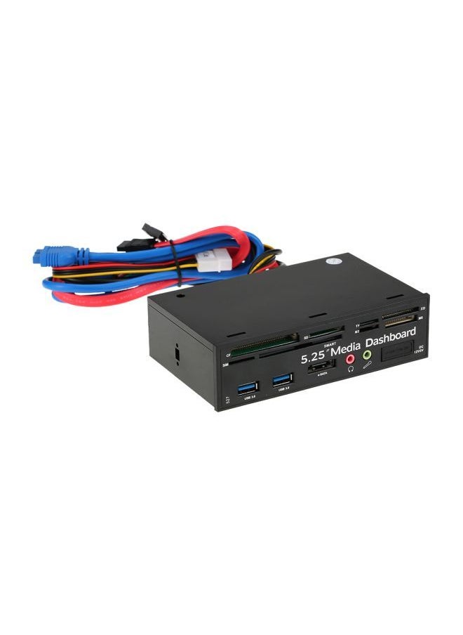 NIBEMINENT Multi-Function SATA Smart Media Dashboard Black  - Image 2