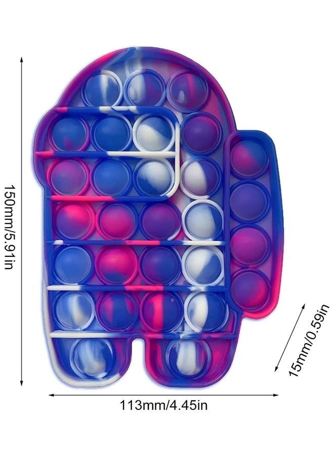 NIBEMINENT Push Pops Bubble Fidget Sensory Toy 4.45x5.91x0.59inch - Image 2
