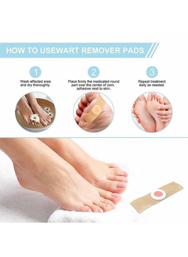 إليمي 24 قطعة من وسادات مزيل الثآليل ، جص الذرة الثآليل القوية لإزالة الثآليل على القدمين وأصابع القدم واليدين ، تصميم ذاتي اللصق نتائج سريعة مريحة ، العناية بالقدم - Image 3