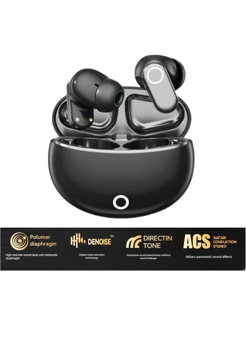 Generic Bluetooth Earphones, Noise Cancellation True Wireless Earbuds, 13mm Drivers, 28H Playtime, IPX7, Bluetooth V5.4, 2 Mics for AI Clear Calls, Black  - Image 1