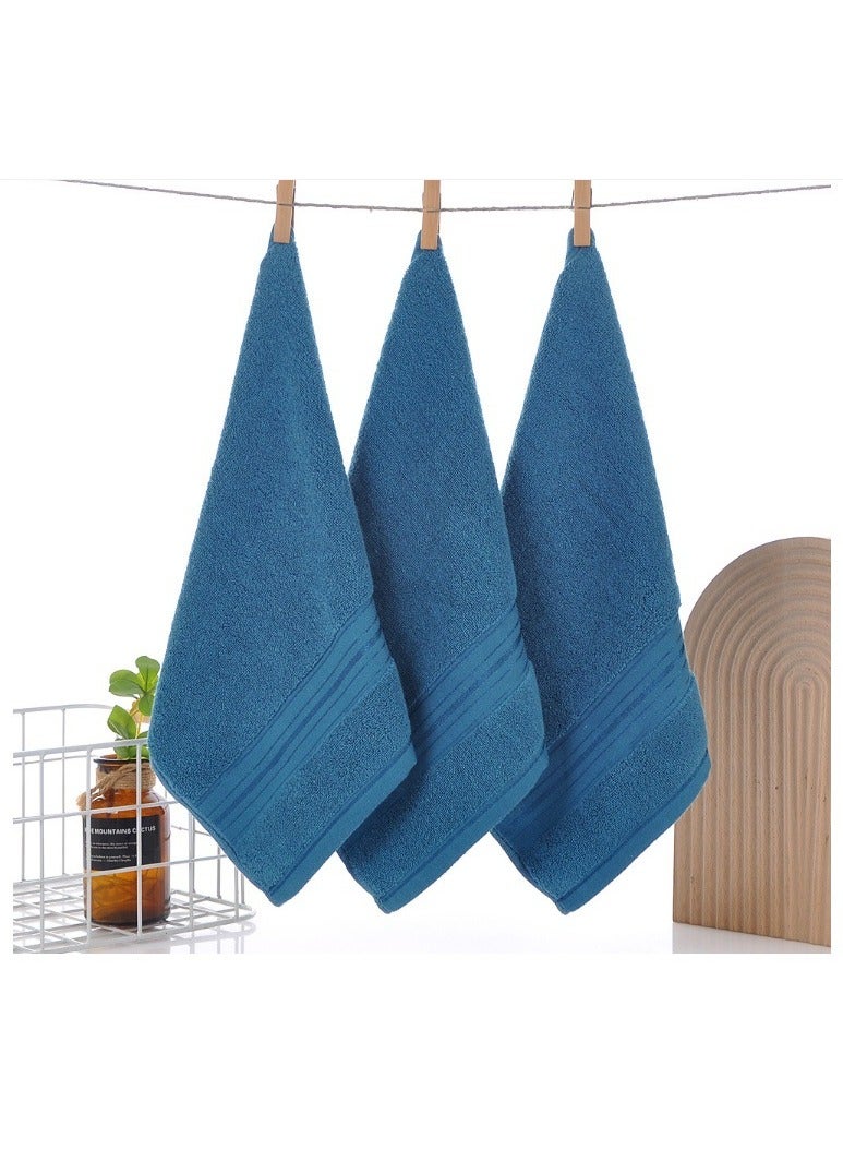 Gigglejoy 3-piece towel set; 1 bath towel, 1 towel, and 1 square towel -100% combed cotton quick drying high water absorption thick bath towel - hotel quality soft, suitable for bathtubs and spas - Image 4