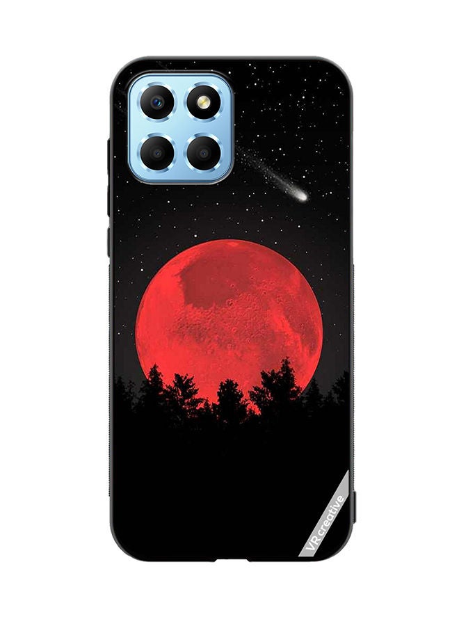 VR CREATIVE Protective Case Cover For Honor X8 5G Bloody Moon Design Multicolour - Image 1