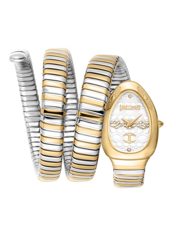 Just Cavalli Womens Two Tone Bottle Green Dial Watch - JC1L232M0055 - Image 1