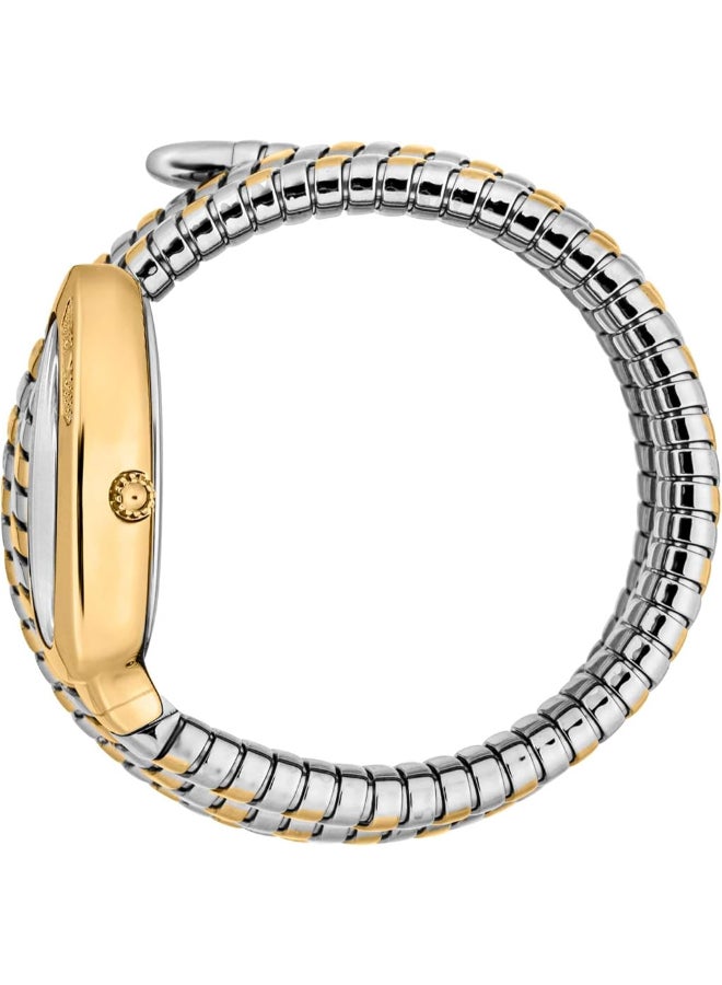 Just Cavalli Womens Two Tone Bottle Green Dial Watch - JC1L232M0055 - Image 2